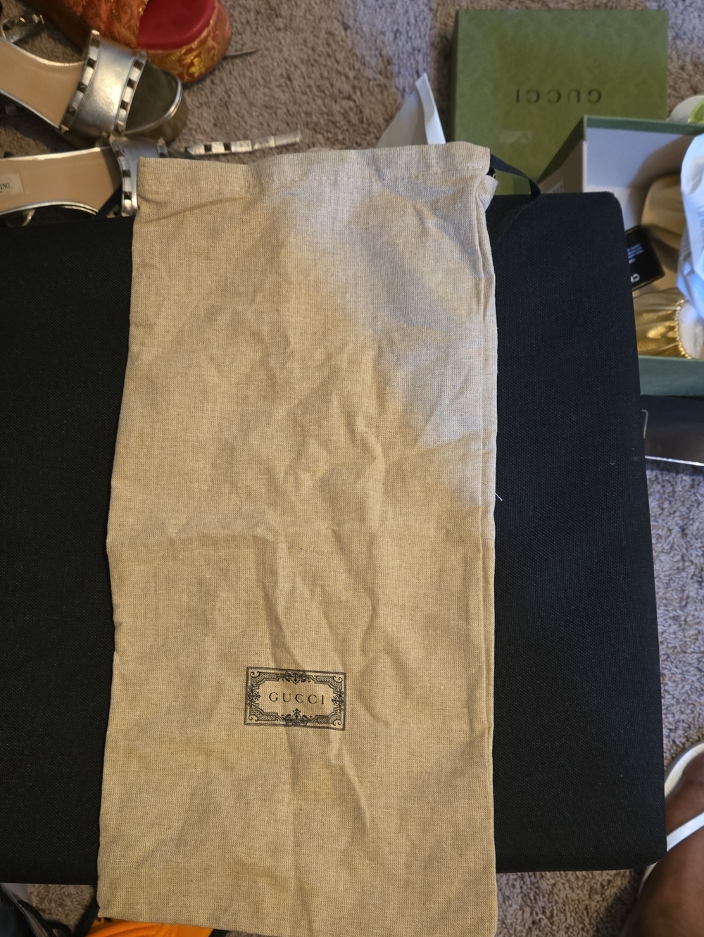 Gucci Beige Drawstring Dust Bag